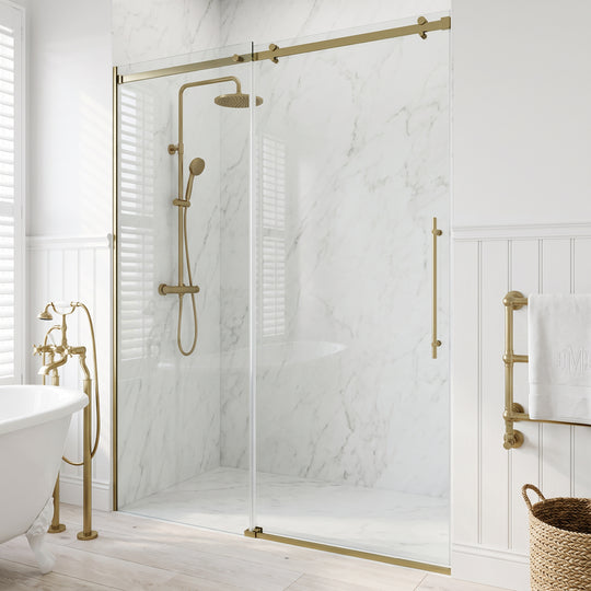 Luca Frameless Sliding Shower Door
