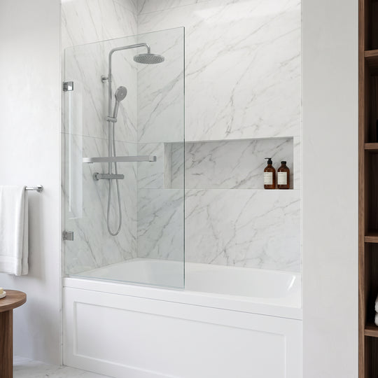 Rialto Frameless Hinged Tub Door