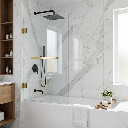 Rialto Frameless Hinged Tub Door