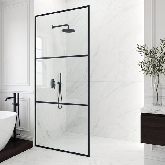 Meridian Divide Framed Fixed Shower Screen