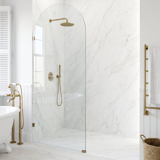 Arden Frameless Fixed Shower Screen