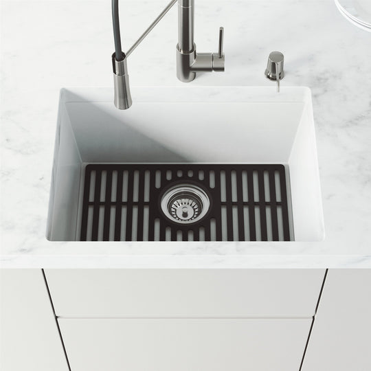 Matte black silicone sink grid modern kitchen accessory