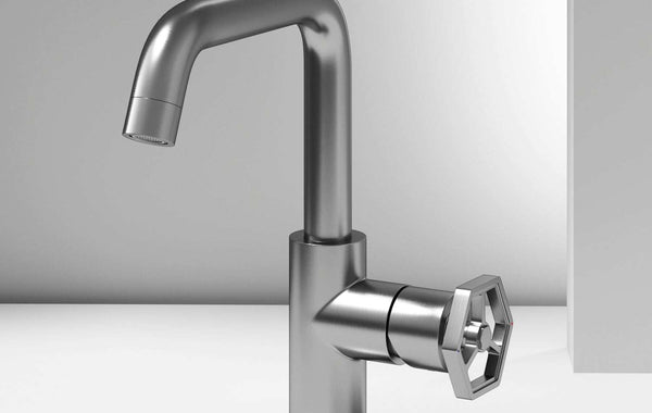 Hart Ruxton Single Hole Bathroom Faucet – Knurled Control Handle Design