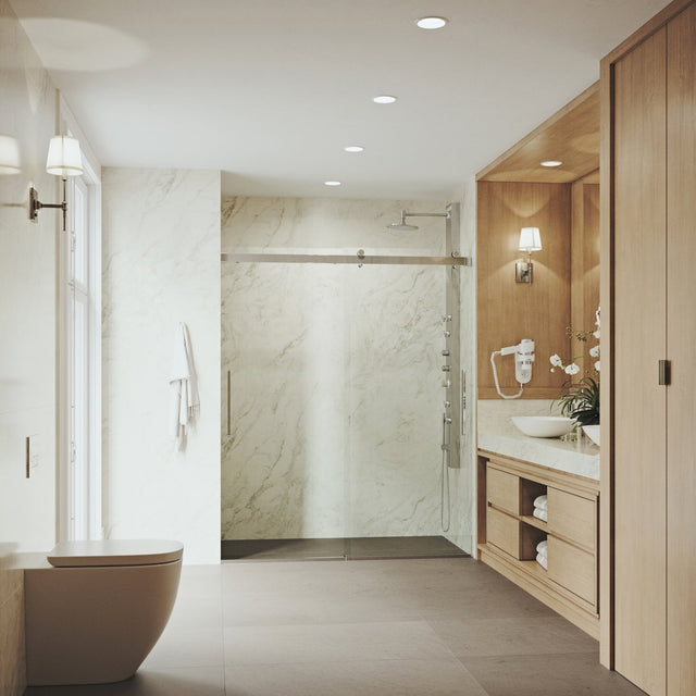 ProtecGlass, Explained: VIGO Easy-Clean Laminated Glass and How to Shop for a Shower Door
