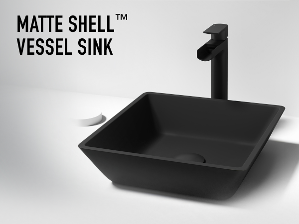 Noma MatteShell™ Square Glass Vessel Sink video thumbnail