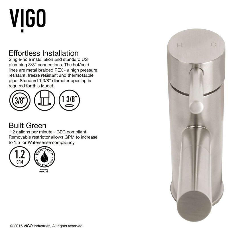 Noma Single Hole Bathroom Faucet