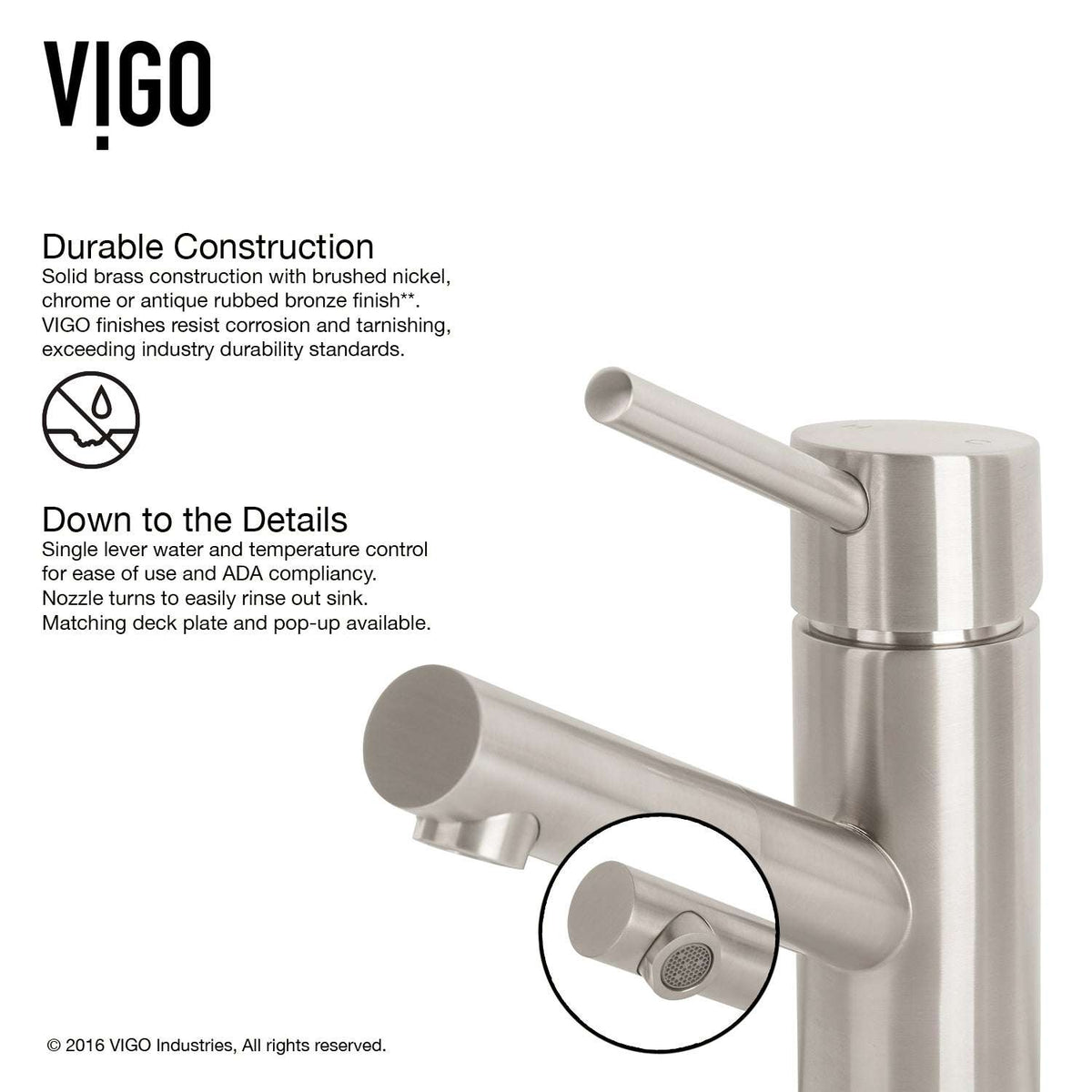 Noma Single Hole Bathroom Faucet