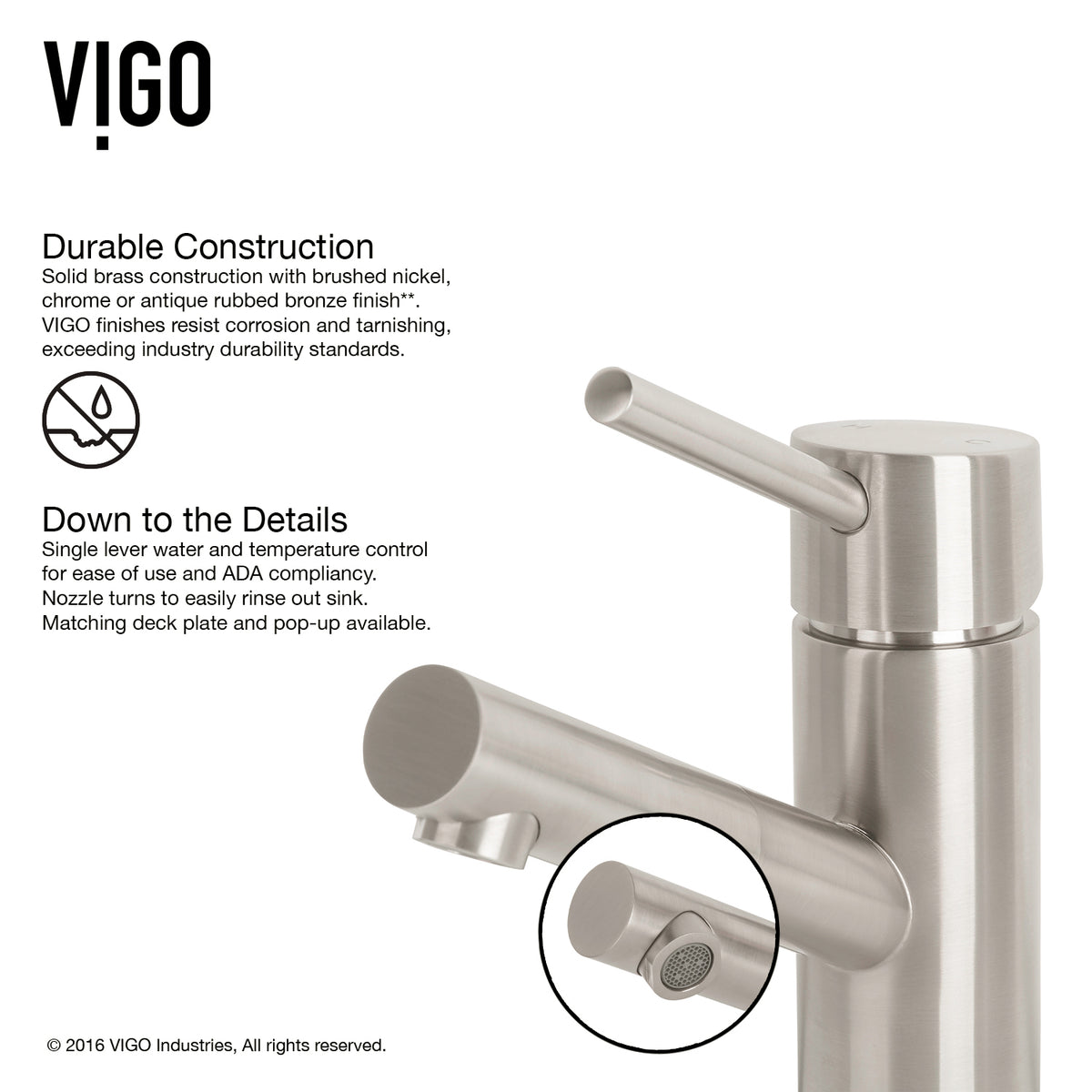 Noma Single Hole Bathroom Faucet