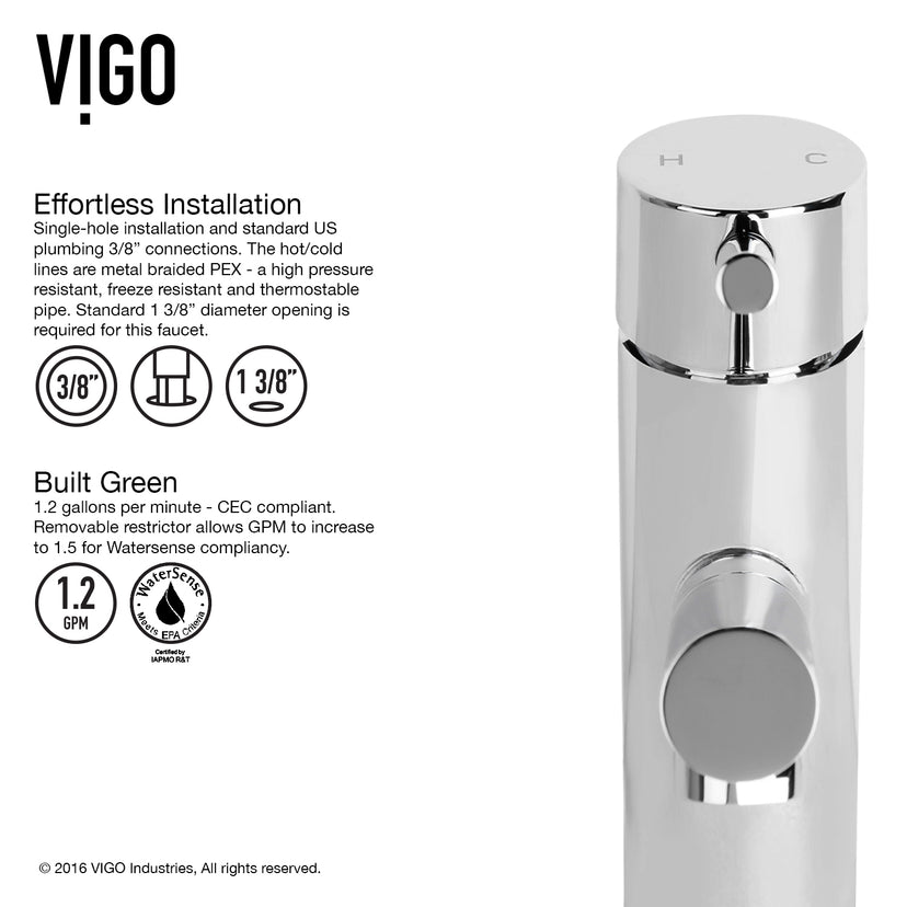Noma Single Hole Bathroom Faucet