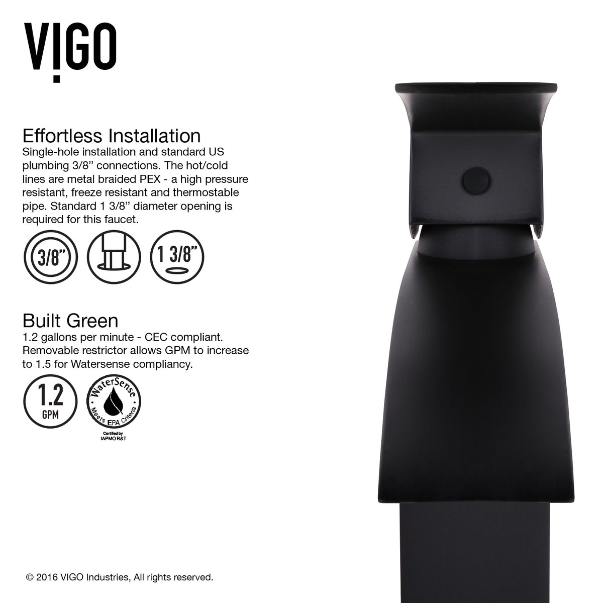 Satro Single Hole Bathroom Faucet