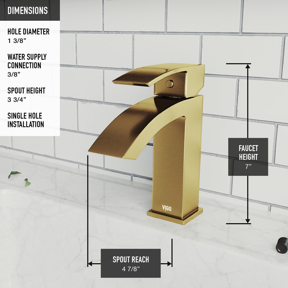 Satro Single Hole Bathroom Faucet