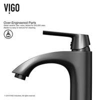 Modern single hole faucet with ceramic disk valve and included supply lines