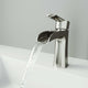 VIGO Paloma Single Handle Single Hole Bathroom Faucet in Matte Brushed Gold with waterfall spout and ergonomic handle