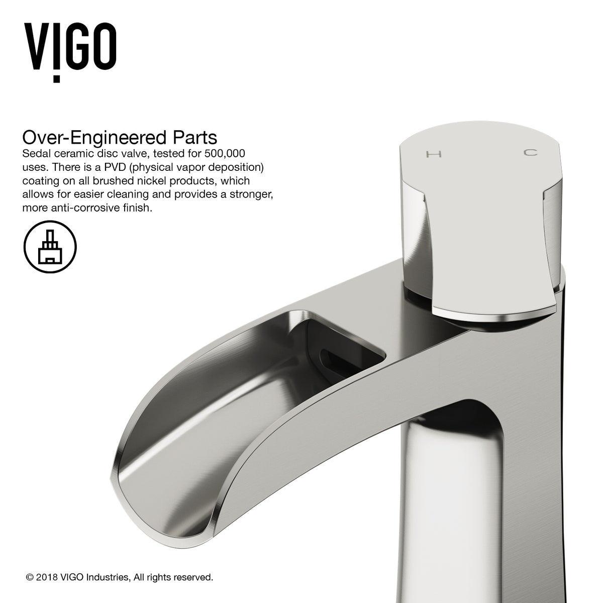 Paloma Single Hole Bathroom Faucet