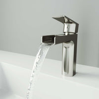 Single hole installation faucet with included mounting hardware and supply lines