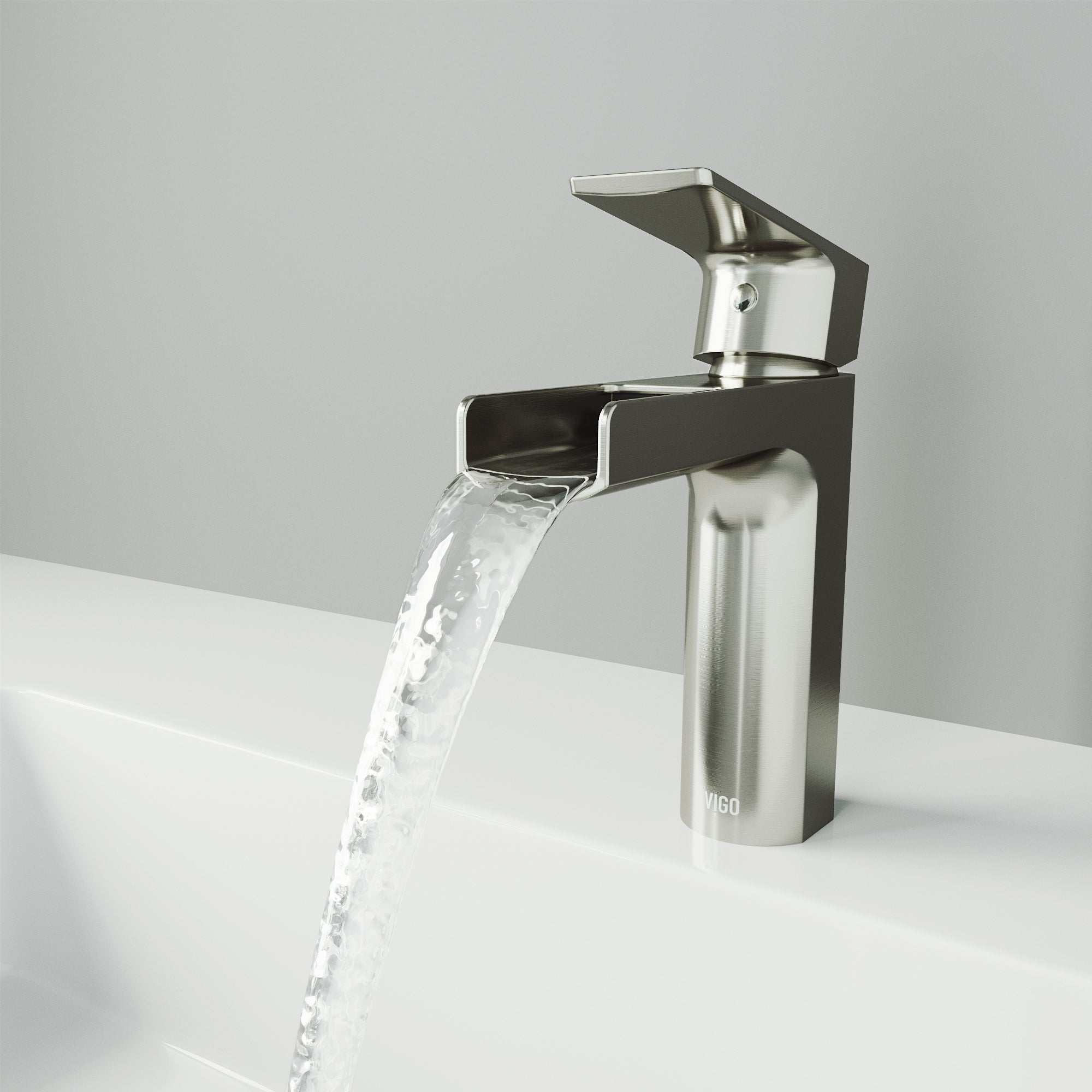 Single hole installation faucet with included mounting hardware and supply lines