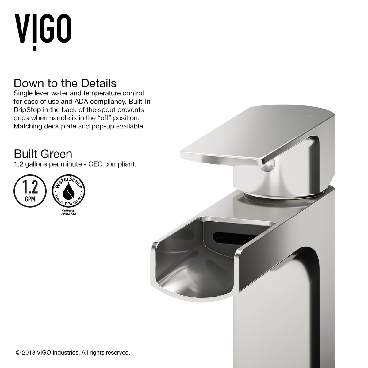 Amada Single Hole Bathroom Faucet