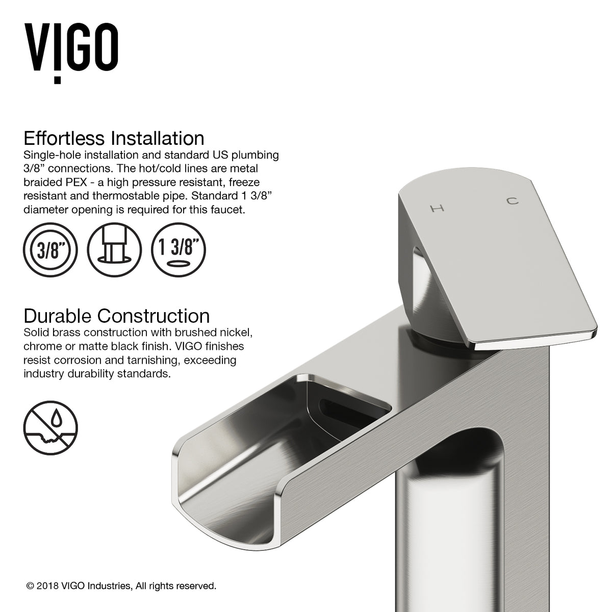 Amada Single Hole Bathroom Faucet