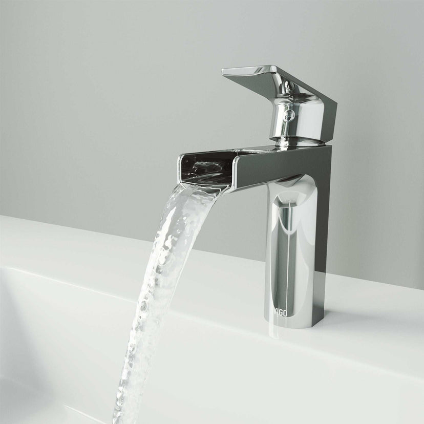 Single hole installation faucet with included mounting hardware and supply lines