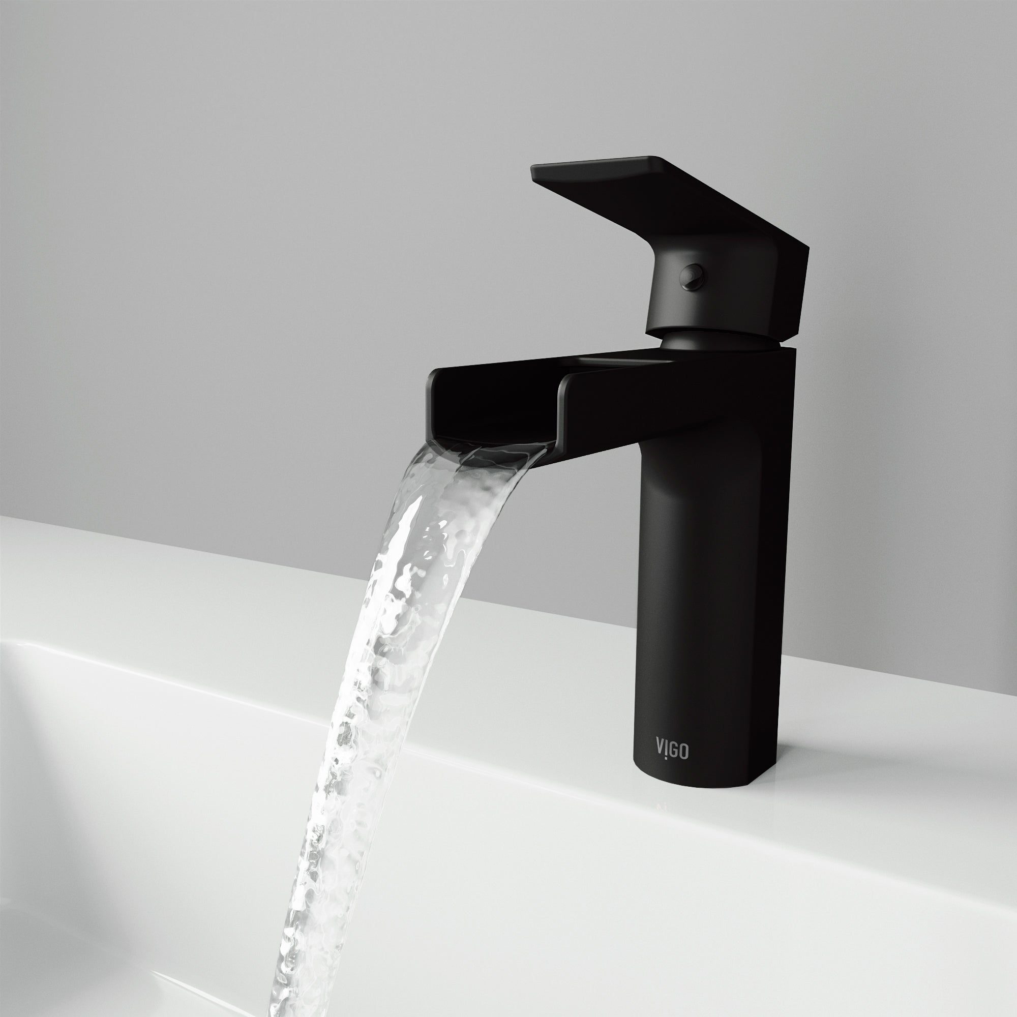 Single Handle Single Hole Bathroom Faucet - Elegant Matte Brushed
