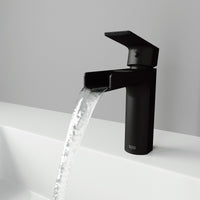 Single hole installation faucet with included mounting hardware and supply lines