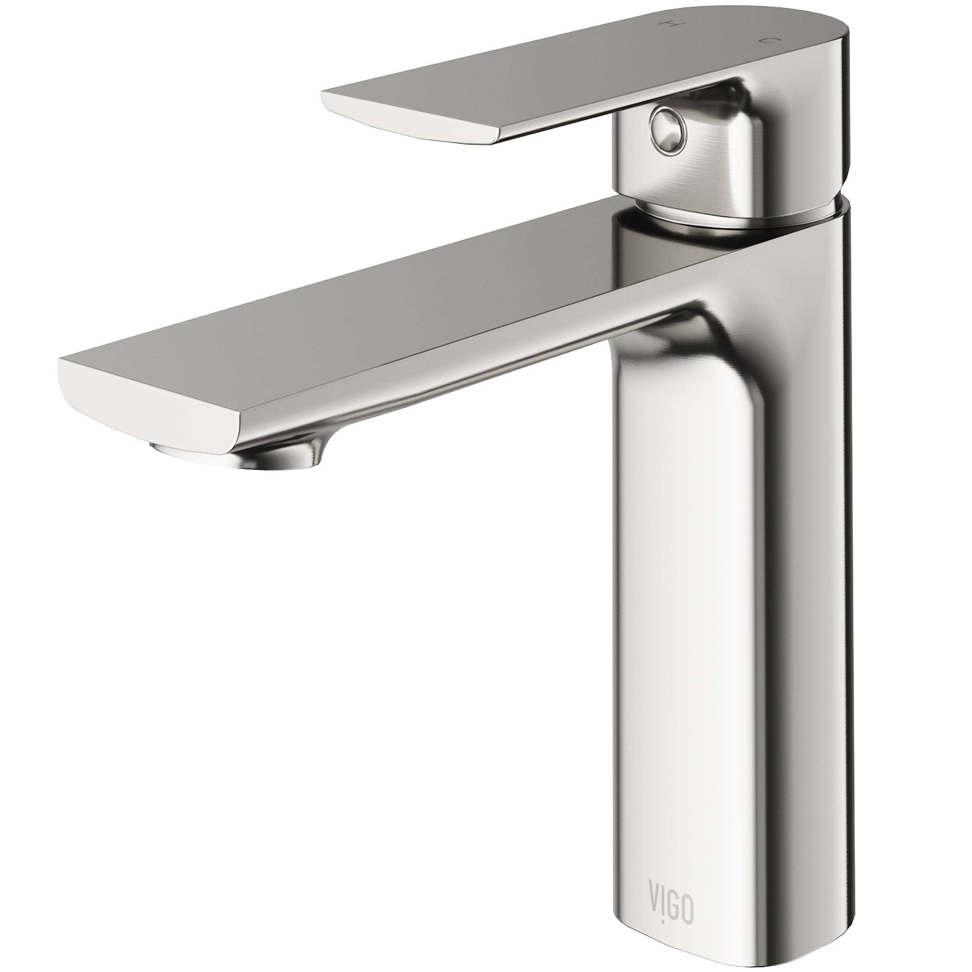 Fingerprint-resistant brushed nickel faucet with ceramic disc cartridge