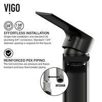 Single hole deck-mounted faucet with 6-inch assembled height