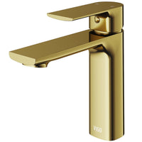 Brass construction bathroom faucet with lever handle and low flow performance