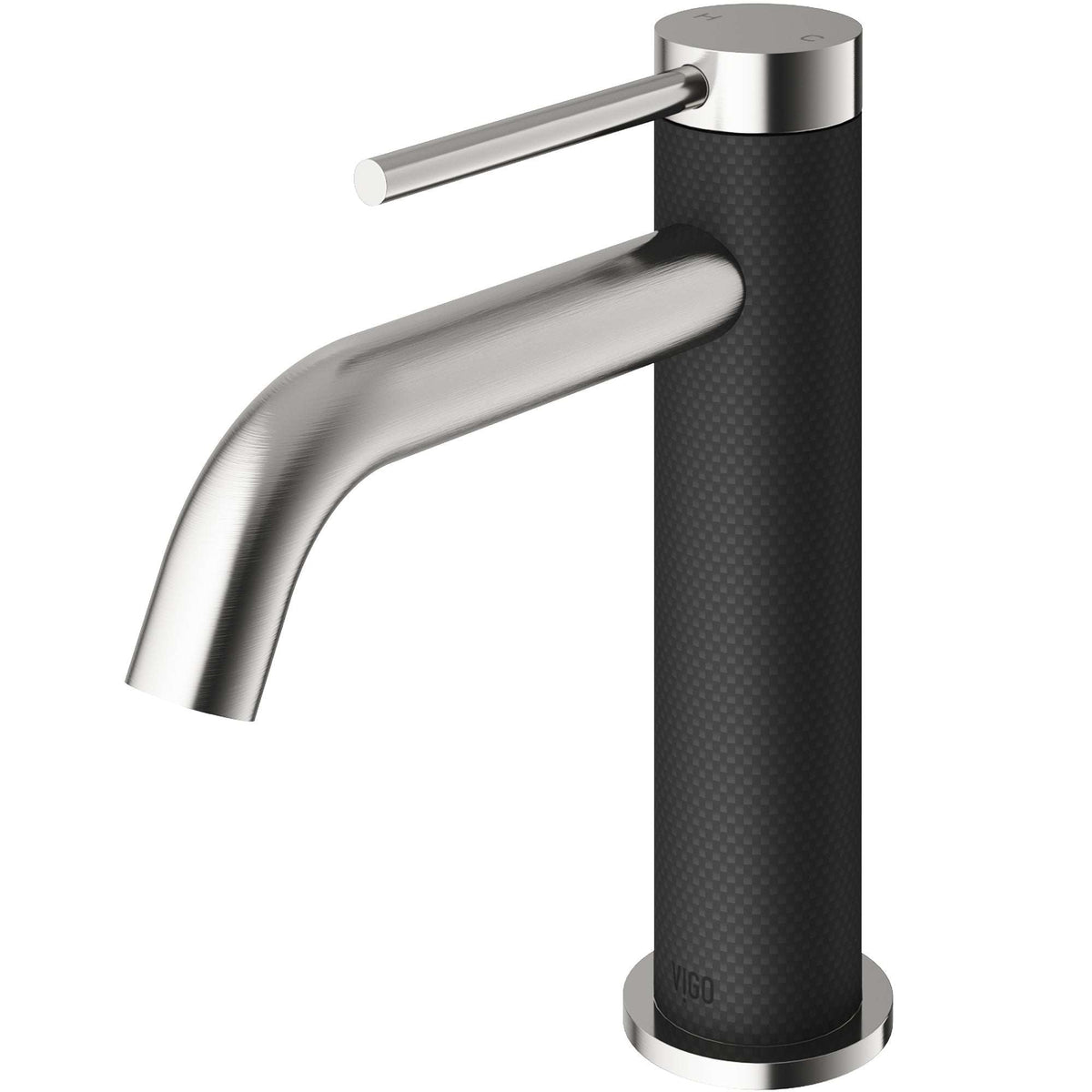 Modern deck mounted faucet with ceramic disc valve and low flow design