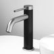 Brushed nickel faucet with high arc spout and included installation components