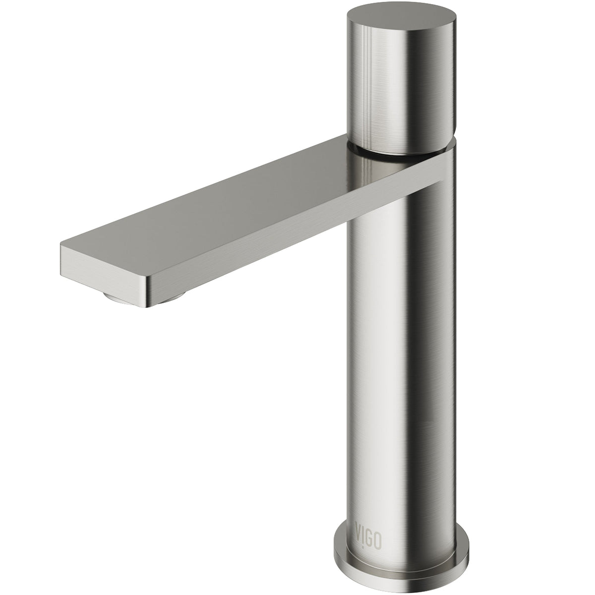 Modern deck-mounted faucet with ceramic disc valve and low flow design