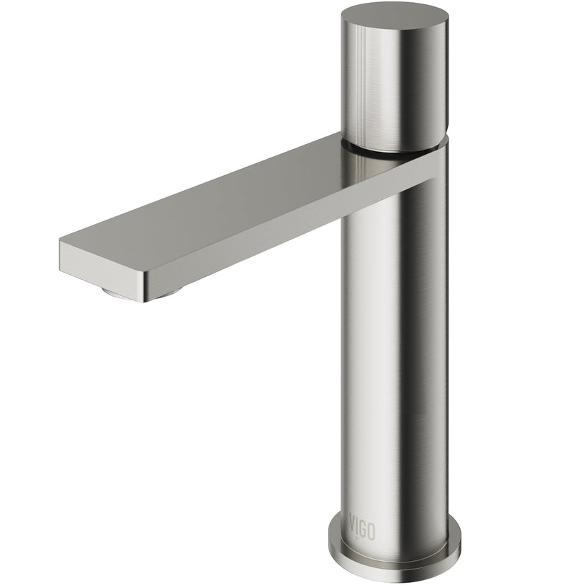 Modern deck-mounted faucet with ceramic disc valve and low flow design