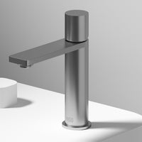 Tarnish-resistant brass faucet with high arc spout and lever handle