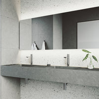 Lever handle bathroom faucet with drip-free ceramic disc cartridge