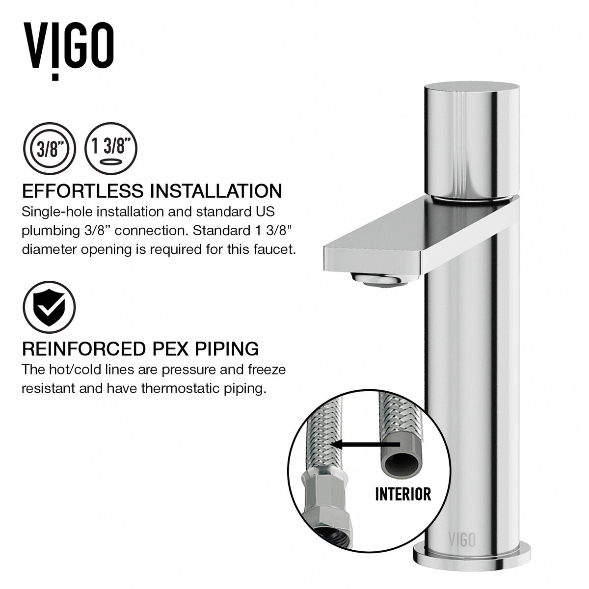 Elan Single Hole Bathroom Faucet