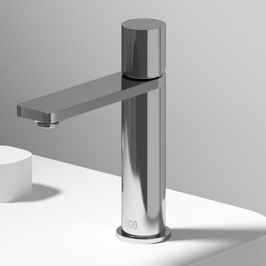 Tarnish-resistant brass faucet with high arc spout and lever handle