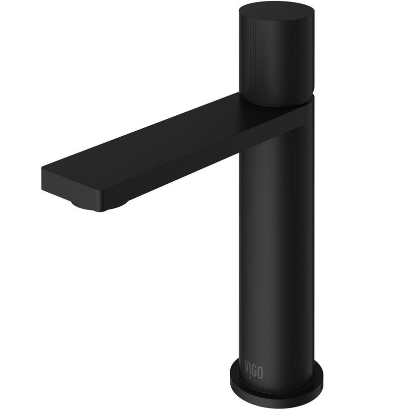 Modern deck-mounted faucet with ceramic disc valve and low flow design