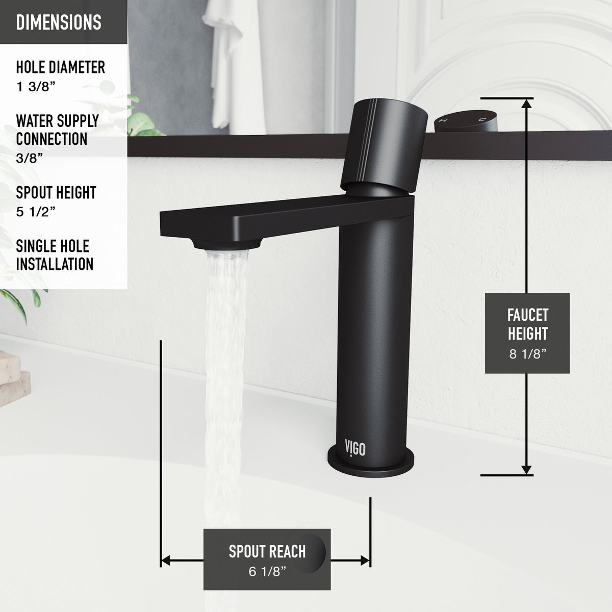 Elan Single Hole Bathroom Faucet