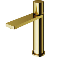Modern deck-mounted faucet with ceramic disc valve and low flow design