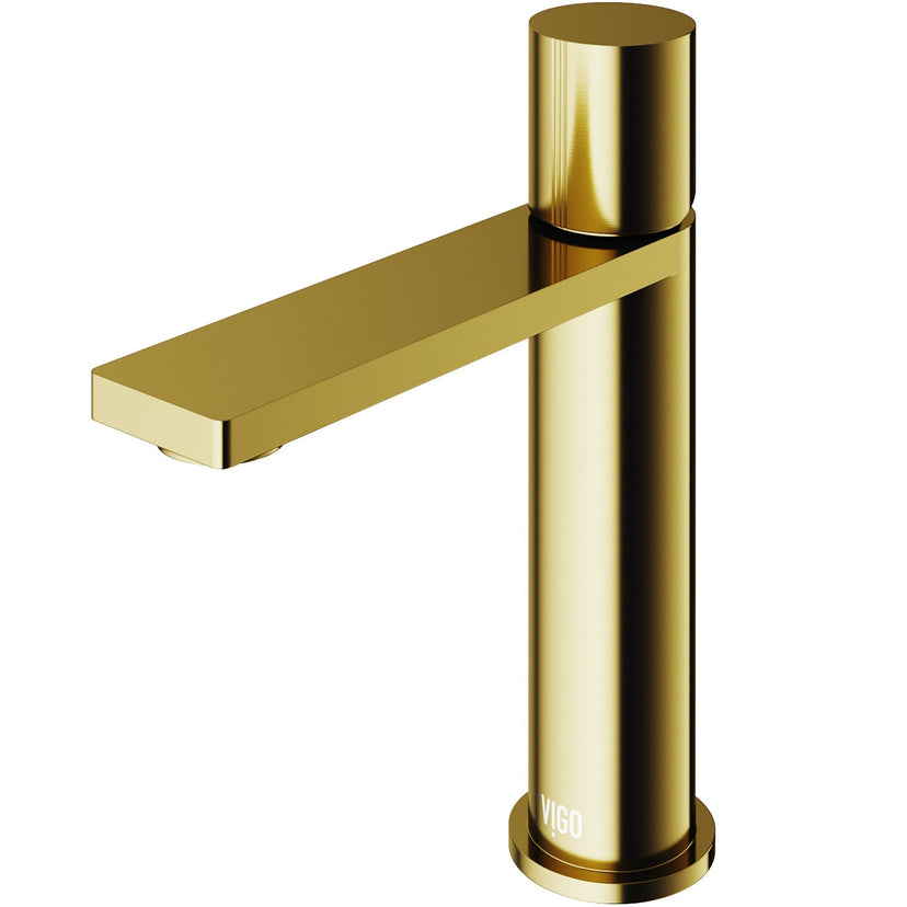 Modern deck-mounted faucet with ceramic disc valve and low flow design