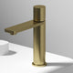 Tarnish-resistant brass faucet with high arc spout and lever handle