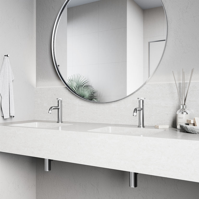 Cass Single Hole Bathroom Faucet with Smooth Lever Handle