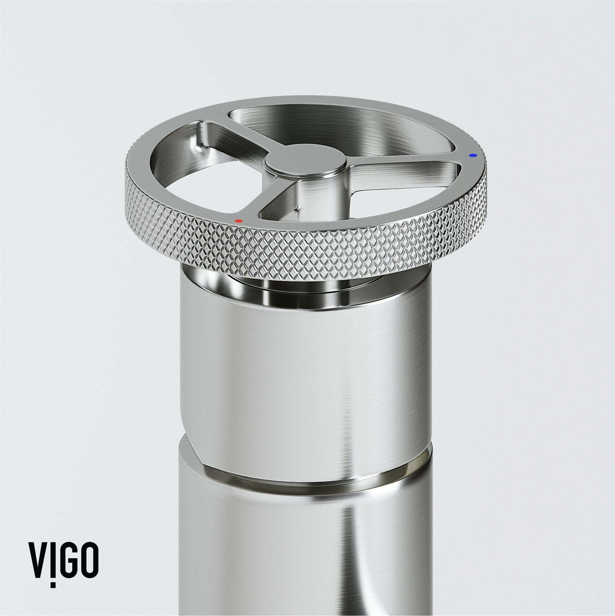 Ceramic disc valve faucet in brushed nickel with all mounting materials included