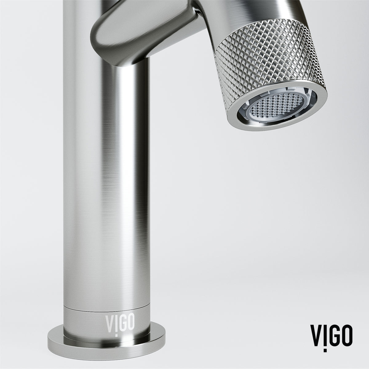 Cass 9 in. Single Hole Bathroom Faucet in chrome with angular spout and industrial wheel handle