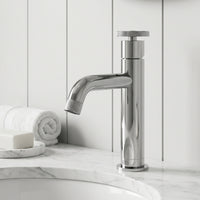 Cass Single Hole Bathroom Faucet with Smooth Lever Handle