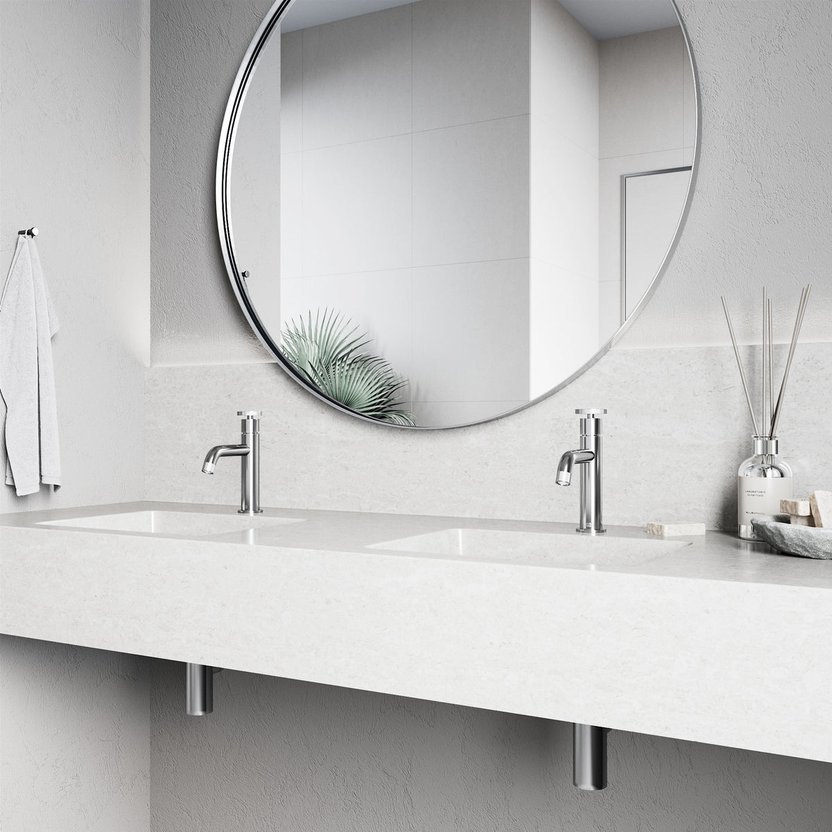 Cass Single Hole Bathroom Faucet with Smooth Lever Handle