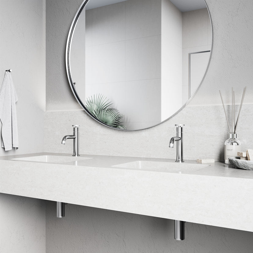 Cass Single Hole Bathroom Faucet with Smooth Lever Handle