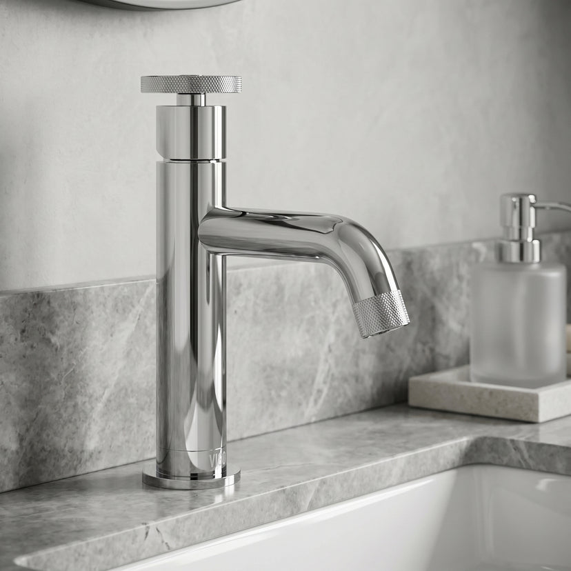 Cass Single Hole Bathroom Faucet with Smooth Lever Handle