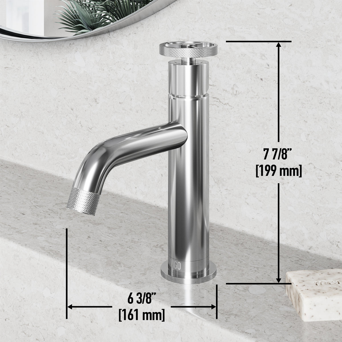 Cass Single Hole Bathroom Faucet with Smooth Lever Handle