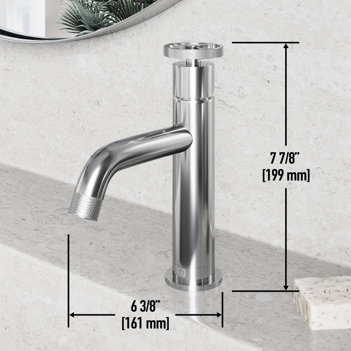 Brushed nickel-free chrome faucet featuring ceramic disc technology and NPSM threads
